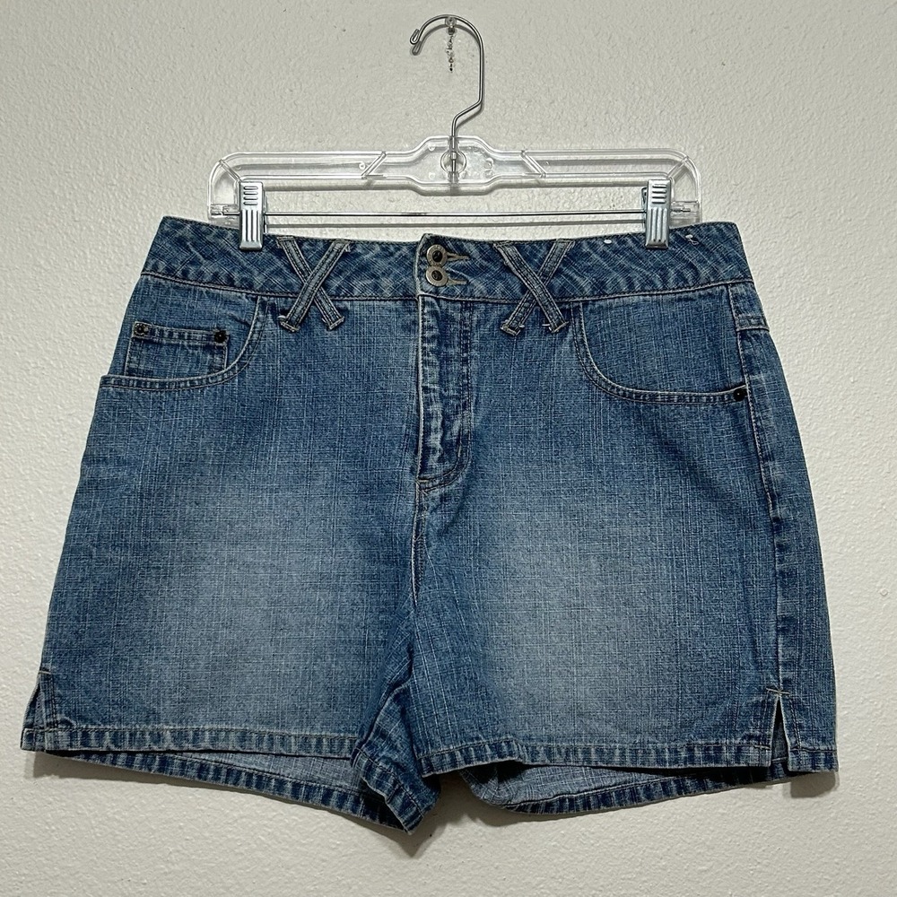 Carolina Blues Blue Light Wash Denim High Waist Short Shorts Womens Size 12 90s